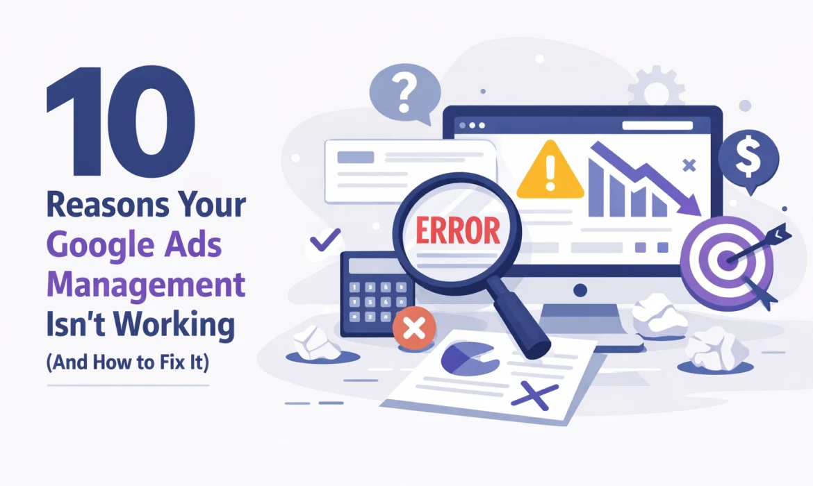 10 Reasons Your Google Ads Management Isn’t Working (And How to Fix It)